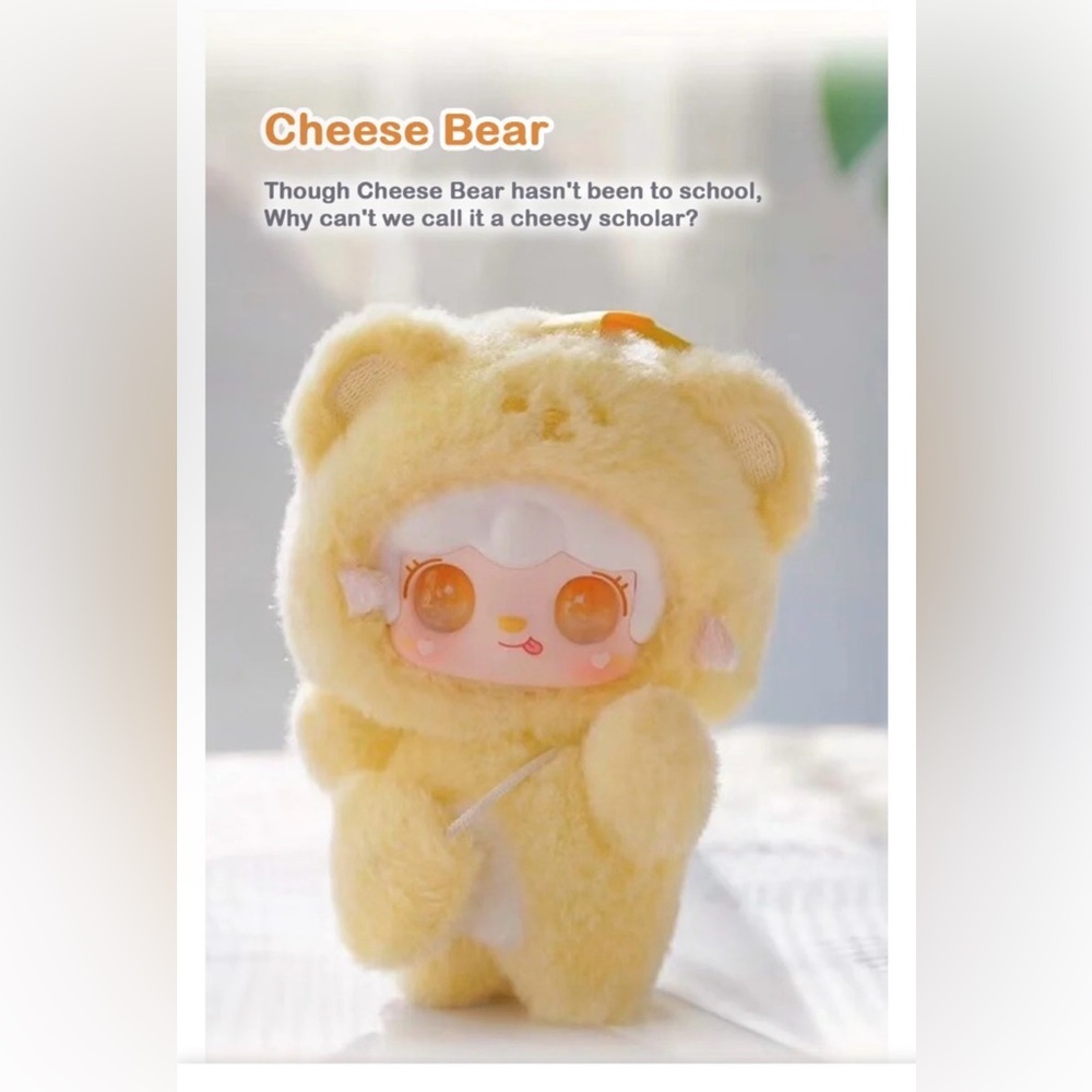 YOOKI Take a Bite of Bear Plush- Cheese Bear